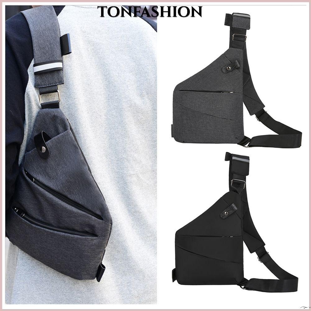 Tonfashion กระเป๋าสะพายไหล่ กระเป๋าคาดอก กระเป๋าคาดอก อเนกประสงค์