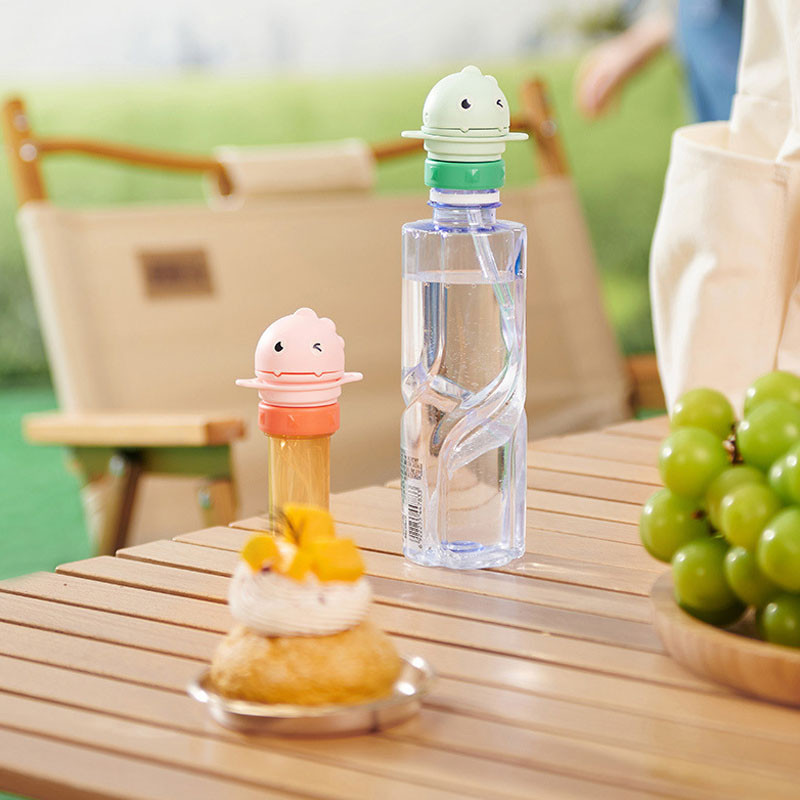 🍒COD👍อะแดปเตอร์ฝาครอบขวดน้ําดื่ม พร้อมหลอดดูด สําหรับเด็กวัยหัดเดิน สามารถพกพาไปได้ทุกที่สะดวกมาก - รูปที่ 2