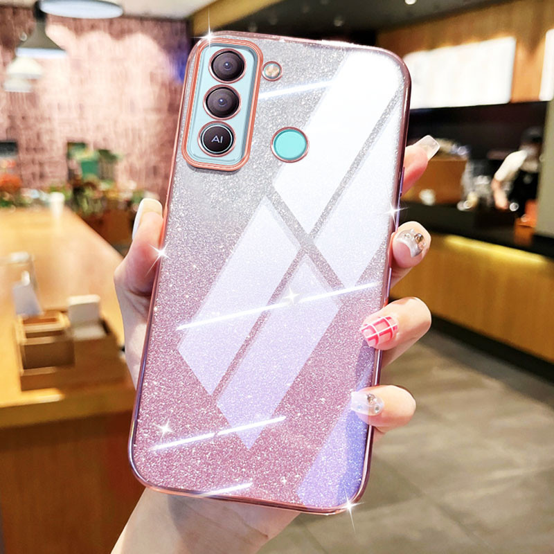 YBD High End Gradient Glitterเคสโทรศัพท์สําหรับTecno Pop 5 LTE Tecno BD4i BD4a Tecno Spark Go 2022 S
