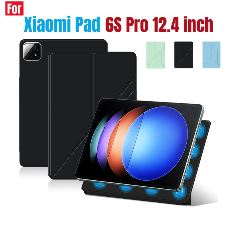 เคสแท็บเล็ตอัจฉริยะ แบบแม่เหล็ก ดูดซับแรงกระแทก สําหรับ Xiaomi Pad 6S Pro 12.4 Mi Pad 6S Pro 12.4 นิ้ว