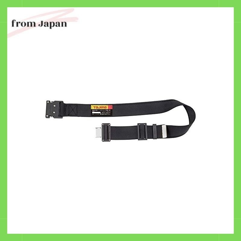 Tajima เข็มขัดนิรภัยมาตรฐาน ไซซ์ M สีดํา Bwbcm125-Bk ยาว 125 ซม. ทรงโค้ง ใส่ง่าย หัวเข็มขัดสีดํา สัม