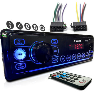 Rádio Som Automotivo Mp3 Player 1 Din Bluetooth 2 USB Aux Pen Drive Cartão SD FM Rádio Som Universal