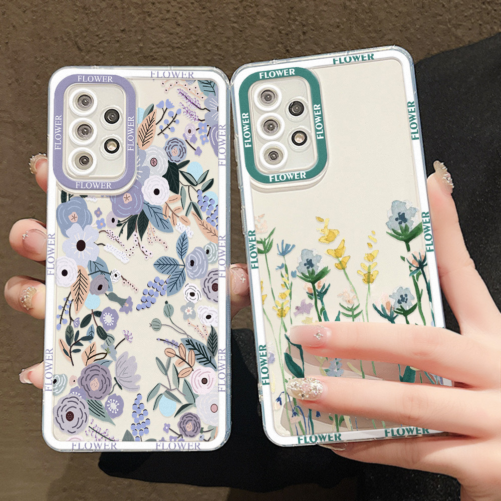 เคสนุ่ม For Samsung A13 A14 A54 A55 5G A32 A34 A35 A52 A53 A05 A03s A31A51 A73 A71 S24 Plus S23 Ultra S22 S21 S20 FE
