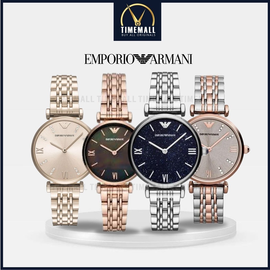 TIME MALL นาฬิกา Emporio Armani OWA353 นาฬิกาข้อมือผู้หญิง นาฬิกาผู้ชาย แบรนด์เนม Brand Armani Watch AR11145