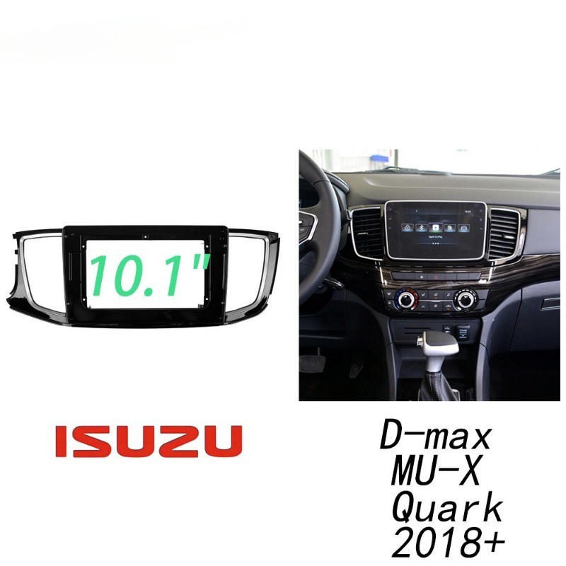 Lt ชุดกรอบแผงแดชบอร์ดวิทยุ หน้าจอขนาดใหญ่ 10.1 นิ้ว 2din android สําหรับ ISUZU DMax MU-X Quark 2018+