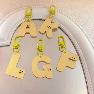 พวงกุญแจอะคริลิค จี้ตัวอักษรภาษาอังกฤษ A-Z อุปกรณ์เสริม