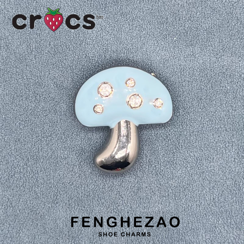 Jibbitz Crocs อุปกรณ์เสริมรองเท้า Crocs โลหะ ลายดอกไม้ เชอร์รี่