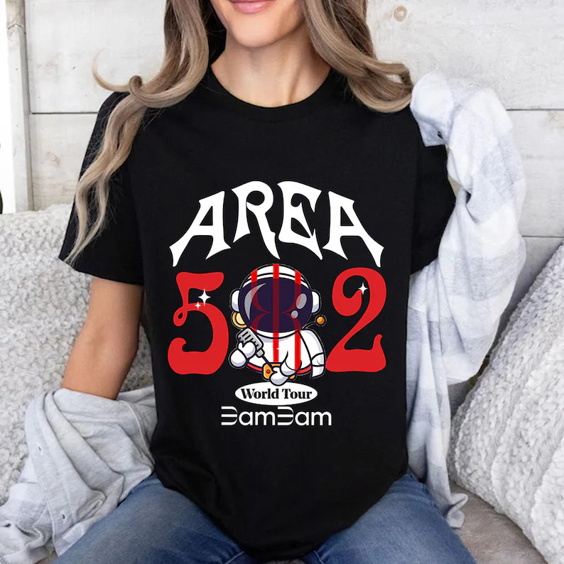 Bambam Tour Area52 T-Shirt, Bambam The 1st World Tour AREA 52 in Us T-Shirt