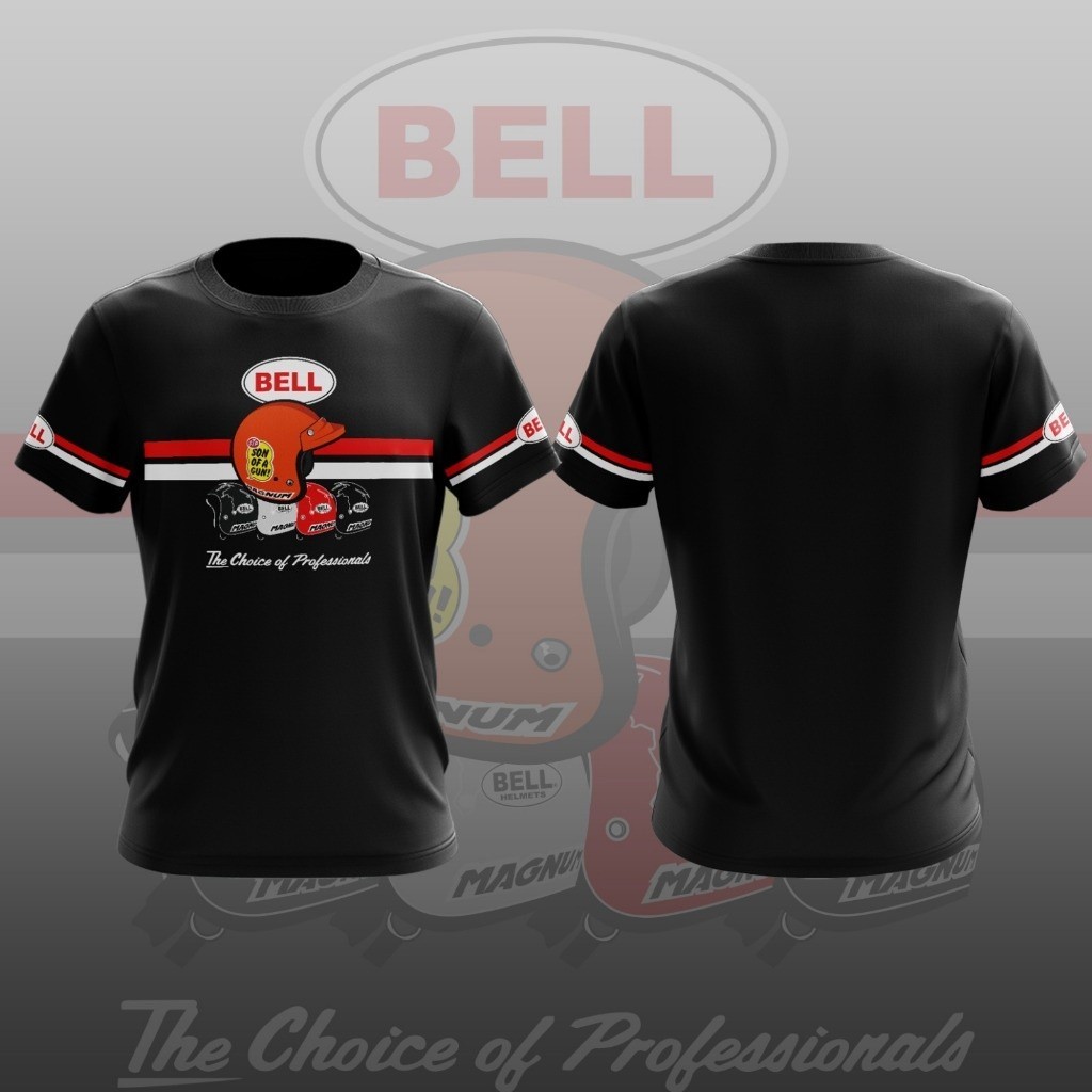 เสื้อยืดแขนสั้น ผ้าไมโครไฟเบอร์ ลาย Motorsport Helmet Bell Full Lilit เหมาะกับใส่เล่นกีฬากลางแจ้ง แฟชั่นสําหรับสตรี 2024