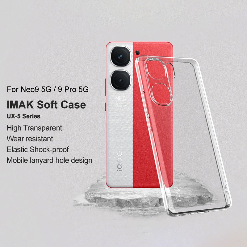 IMAK Vivo iQOO Neo9 5G Neo9 Pro 5G UX-5 ซีรี่ส์ แฟชั่นบางเฉียบ Anti Fall โทรศัพท์มือถือกรณีป้องกัน