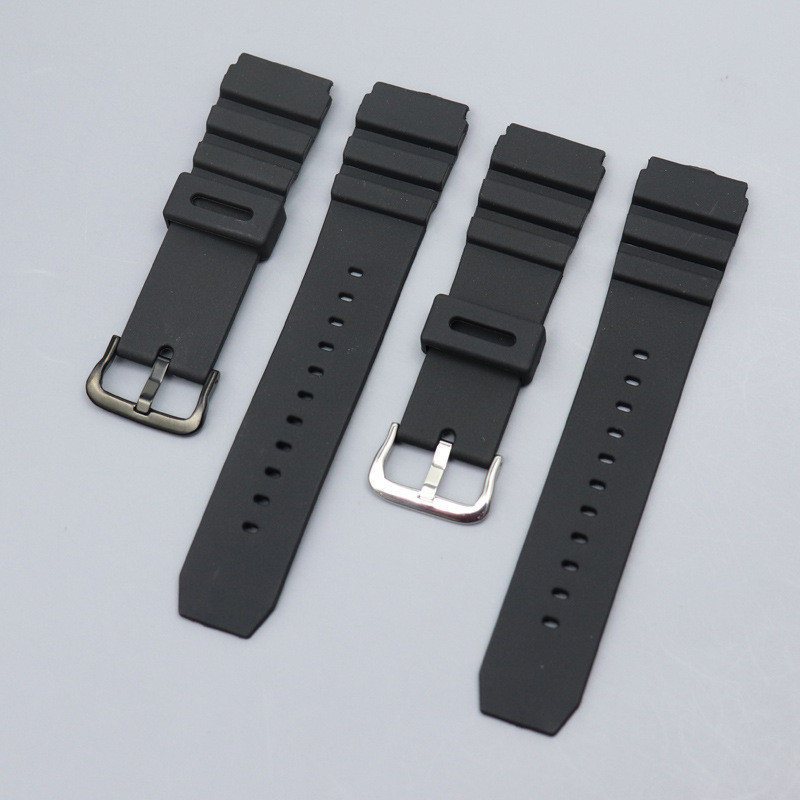 สายนาฬิกาข้อมือซิลิโคน 22 มม. สีเขียวส้ม สําหรับ Casio MDV-106 MDV-107 MTP-VD01D efr-303l
