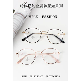 แว่นตากรองแสง สายตาสั้น 1.56/1.67 HD (-50 ถึง -600, -700, -800, -900, -1000) เคลือบสีฟ้า บล็อกการ์ตูนแมว กรอบสี่เหลี่ยม กรองแสงคอมพิวเตอร์ และโทรศัพท์มือถือ แว่นตาผู้หญิง