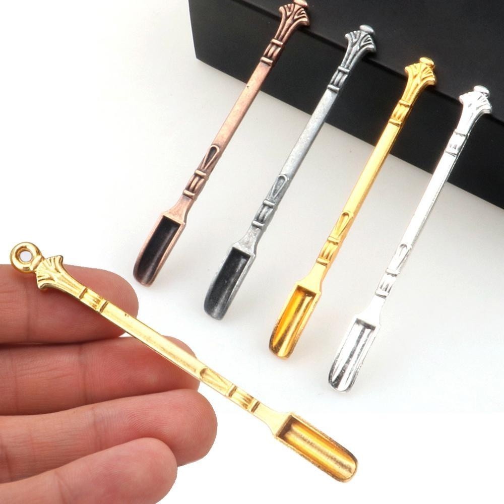 Zanny Alloy Snuff ช้อน 8 ซม.พลั่วน้ําตาลช้อนเครื่องเทศสําหรับ Bullet Sniffe ขวด Snorter เครื่องมือ