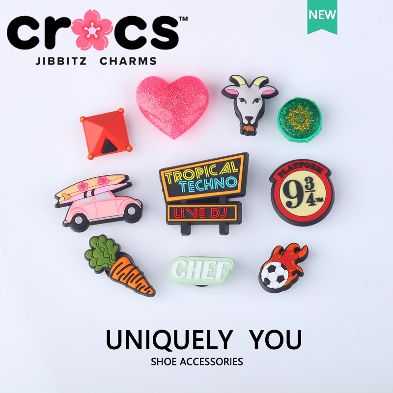 Jibbitz crocs charm อุปกรณ์เสริมหัวเข็มขัด รูปดอกไม้ สําหรับตกแต่งรองเท้า crocs diy 2024