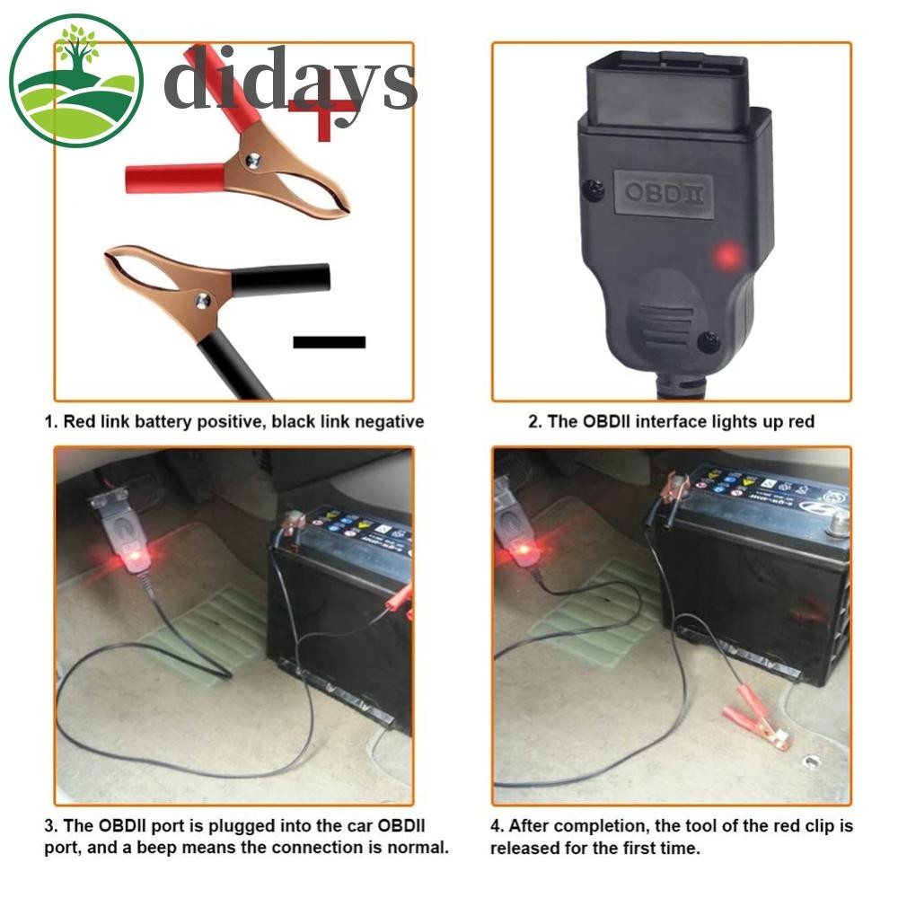 อุปกรณ์ปลั๊กเชื่อมต่อแบตเตอรี่ OBD2 ECU OBD 2 สําหรับรถยนต์ฉุกเฉิน