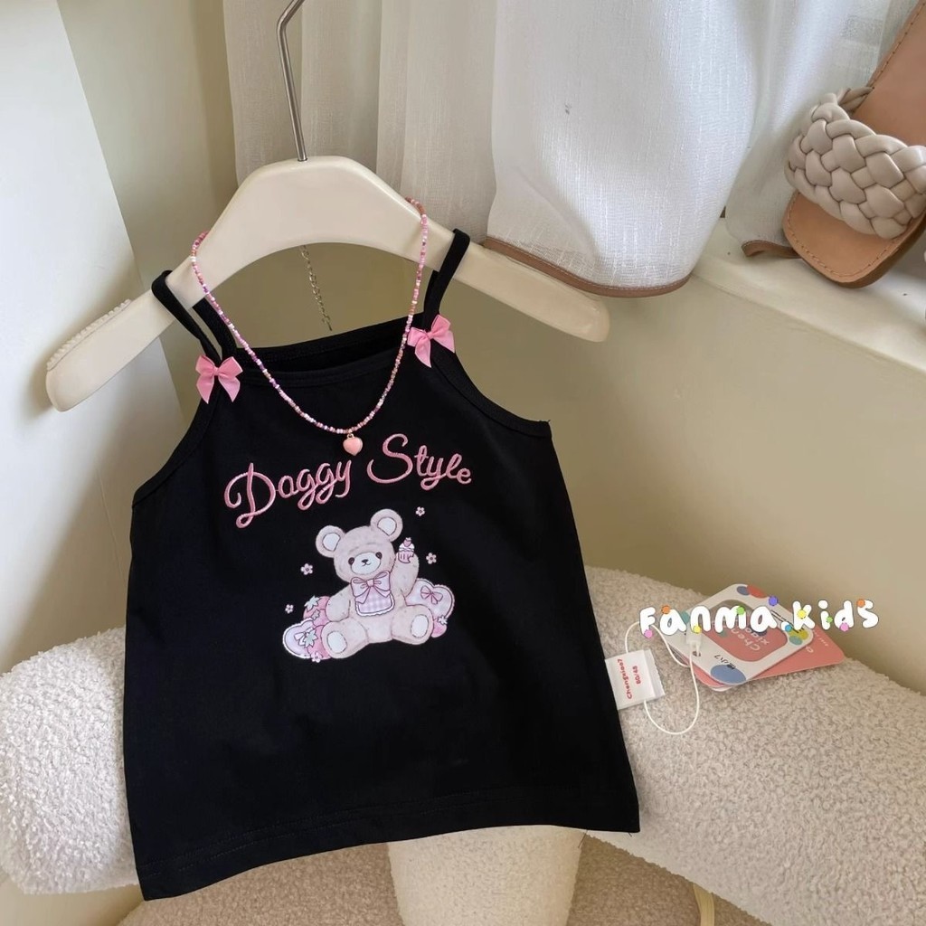 90-140【พร้อมส่ง】เสื้อสายเดี่ยวเด็กผู้หญิงสีพาสเทลลายการ์ตูนน่ารัก สำหรับเด็กเล็กในหน้าร้อน - รูปที่ 6