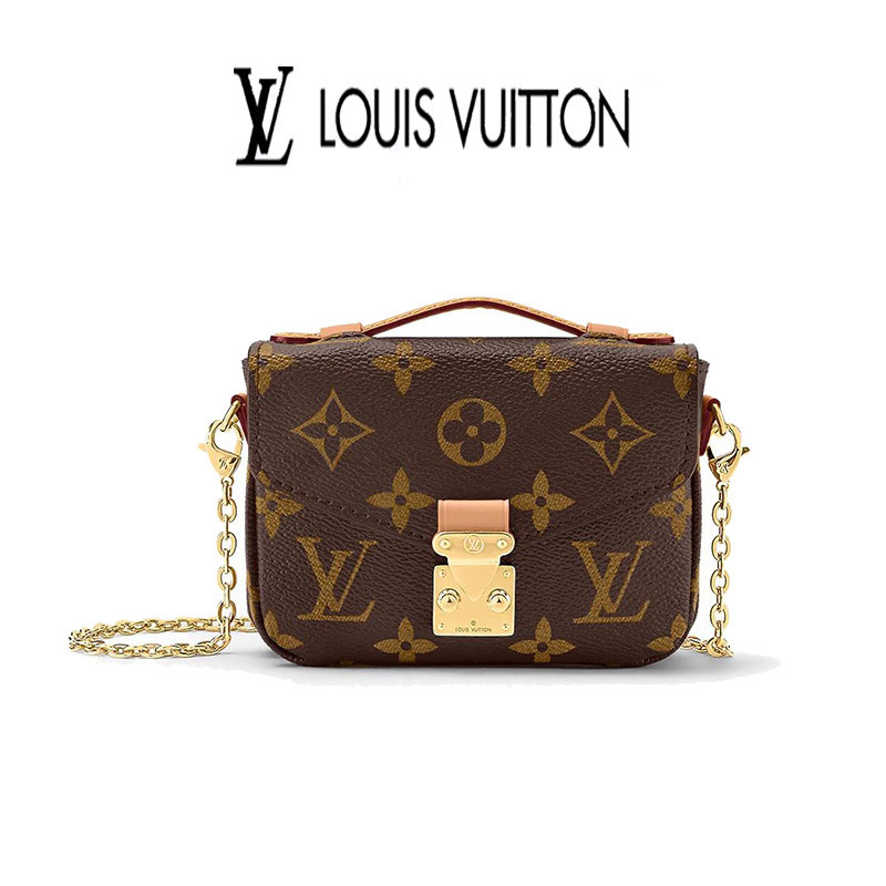 Louis Vuitton แท้ MICRO MÉTIS chain bag women's bag crossbody bag M81267