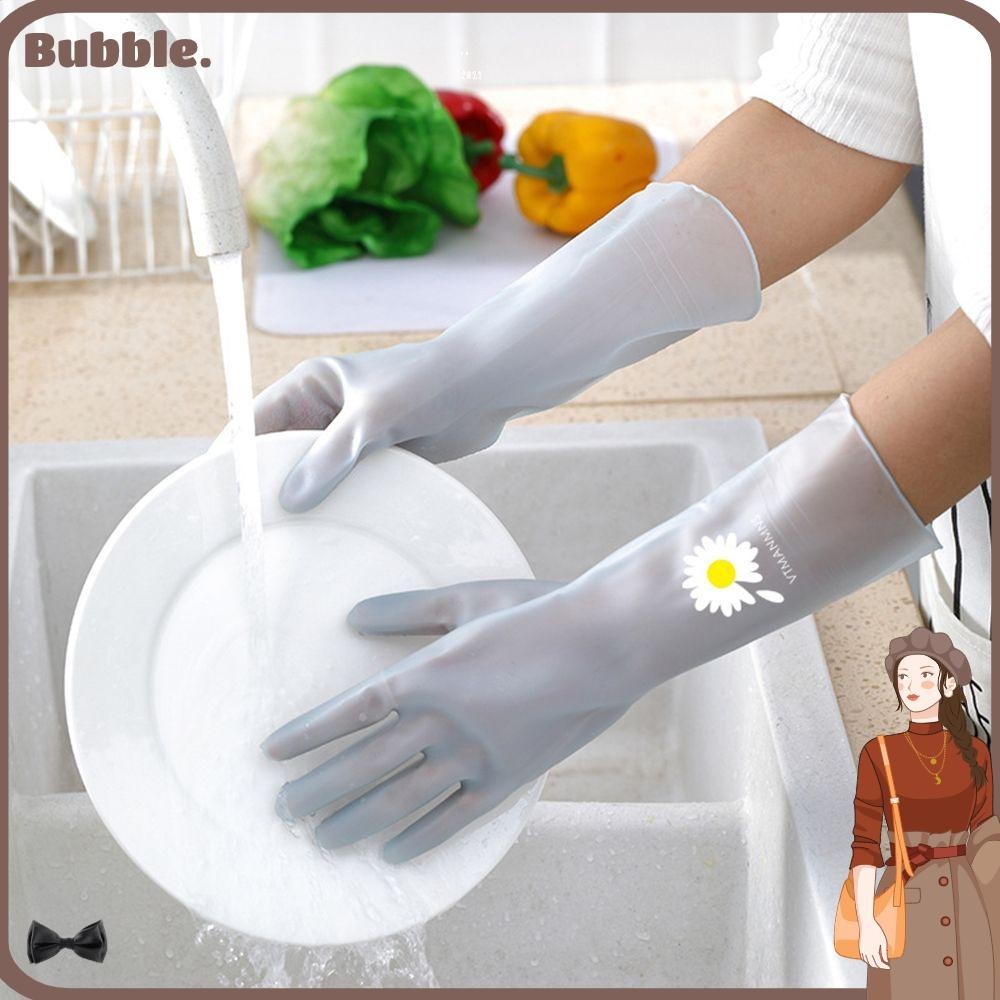 Bubble ถุงมือล้างจาน ป้องกัน ซักผ้า ทําความสะอาดครัว