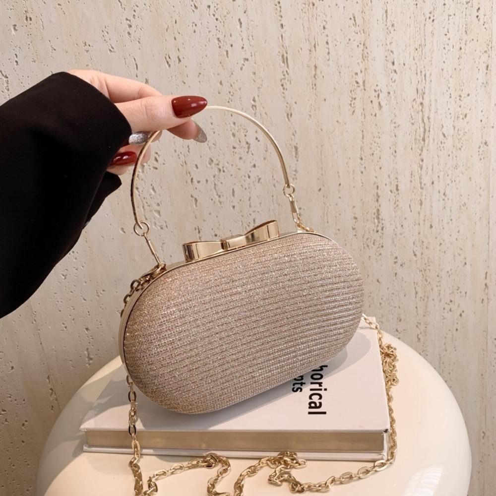 Mih Evening Satchel Bag, Sparkling Glitter Rhinestone Chain Dinner ...
