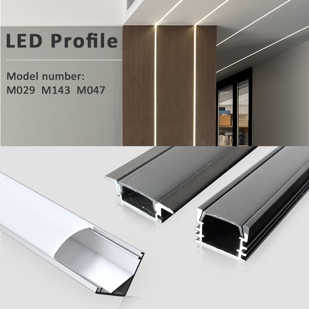 แถบไฟ LED อลูมิเนียม สีเงิน สีดํา 50 ซม. สําหรับตกแต่งบาร์ 8 มม. 10 มม. 12 มม.