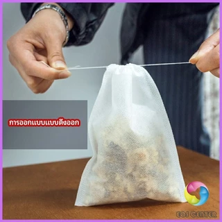 100 ชิ้น ถุงกรองชา แบบใช้แล้วทิ้ง 6x8/7x9/8x10/15x20ซม tea bag