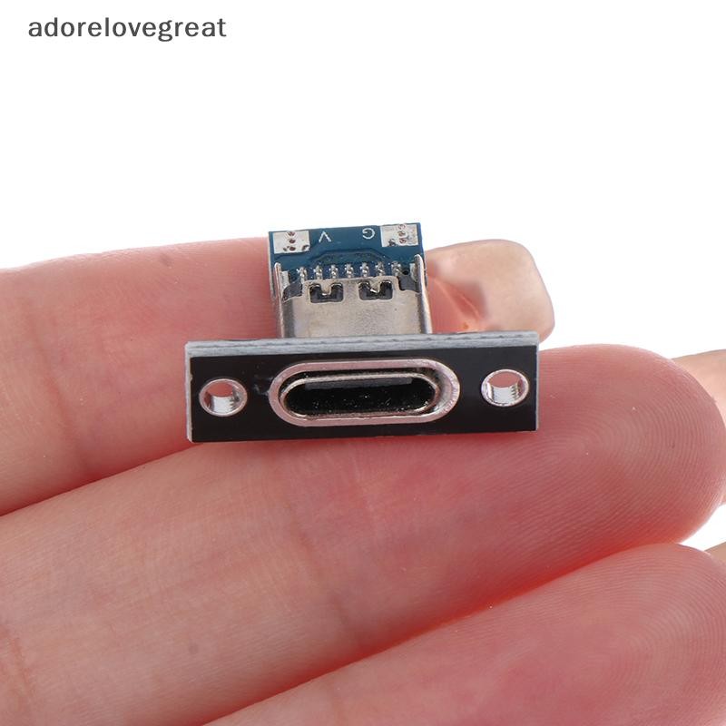 Alt ชาร์จพอร์ต USB Type C ซ็อกเก็ต 2Pin 2P 4P กันน้ํา Strip Line Of Solder Joint หญิงเชื่อมต่อแจ็ค DRG