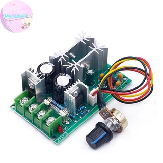 Myriadu DC 10-60V มอเตอร์ควบคุมความเร็วตัวควบคุม PWM มอเตอร์สวิตช์ควบคุมความเร็ว 20A TH