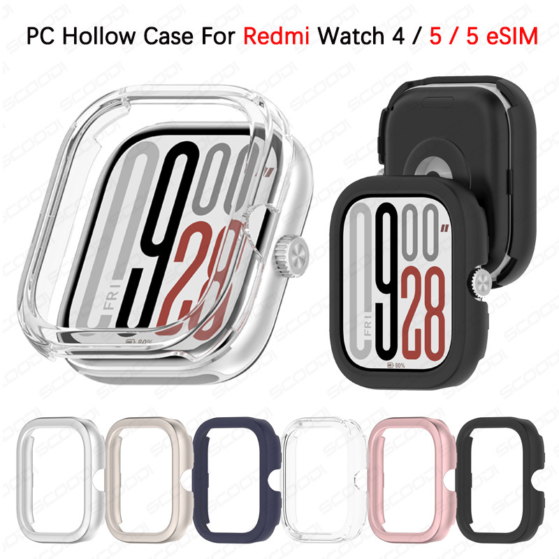 Pc Hollow สําหรับ Redmi นาฬิกา 5 / 5 eSIM Protector กันชนที่ว่างเปล่ากรอบป้องกันสําหรับ Redmi Watch 4 Accessores