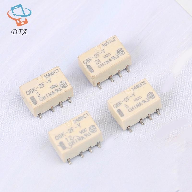 [DTA] รีเลย์อเนกประสงค์รีเลย์สัญญาณ SMD G6K-2F-Y สัญญาณรีเลย์ 8PIN สําหรับสัญญาณรีเลย์ DC 3V 5V 12V 