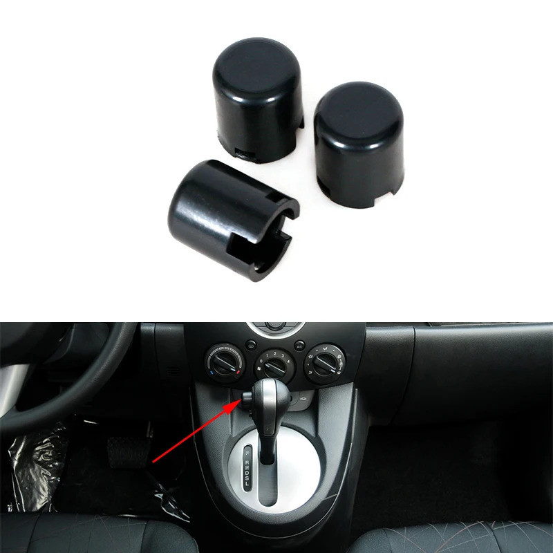 Autoppart สําหรับ Mazda 2 Demio รถเกียร์อัตโนมัติ Shift Knob Lever สวิทช์ปุ่มฝาครอบฝาปิด
