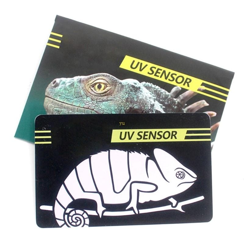 Reptile UVB Light Lamp Bulb Test Card UV Tests Paper Tester Meter Pet Supplies