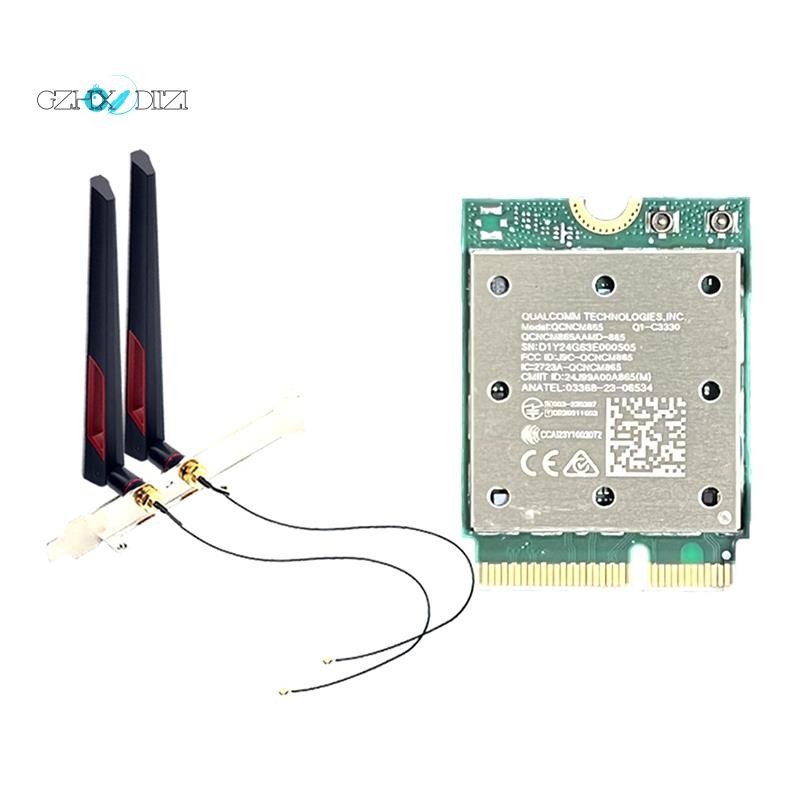 GzhxdiiziWiFi7 Qcncm865 ไร้สาย 2.4Gbps บลูทูธ 5.4 Wi-Fi ไร้สายสําหรับ 802.11be M.2 NGFF Wlan WiFi Ca