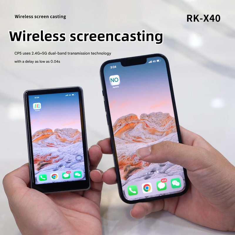 2026 ล่าสุดร้อน RK-X40/X40L Selfie Wireless Monitor หน้าจอบันทึกจอแสดงผลแม่เหล็ก Vlogging Live Photo Assistant หน้าจอเดียวกันโปรเจคเตอร์