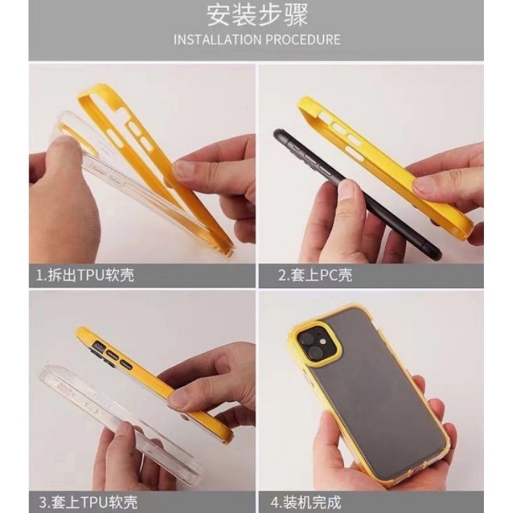 ((3 In 1) ซิลิโคนอ่อนนุ่ม TPU รูปที่ 4