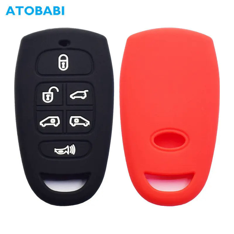 Silicone Car Key Cases Smart Remote Control Protector Cover Skin For Kia Sedona LX EX 3.8L V6 Carniv