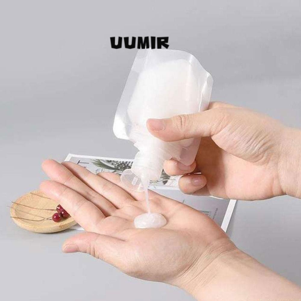 Uumir กระเป๋าเก็บเครื่องสําอาง, กระเป๋าใส่เครื่องจ่ายเดินทางหัวฉีด PET, กระเป๋าหัวฉีดเครื่องดื่มแบบใส