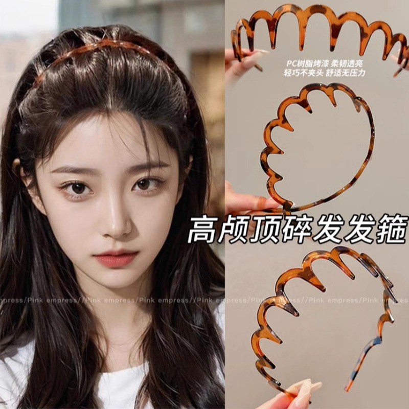 แฟชั่นเกาหลีใหม่ที่เรียบง่ายสวยอะคริลิฟันใบหน้าล้างคาดศีรษะอุปกรณ์ผม