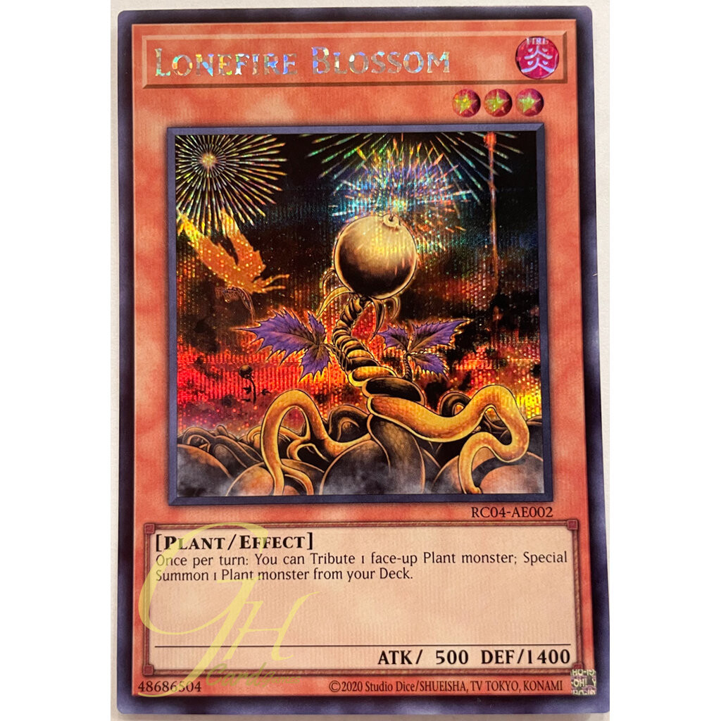 Yugioh [RC04-AE002] Lonefire Blossom (Secret Rare)
