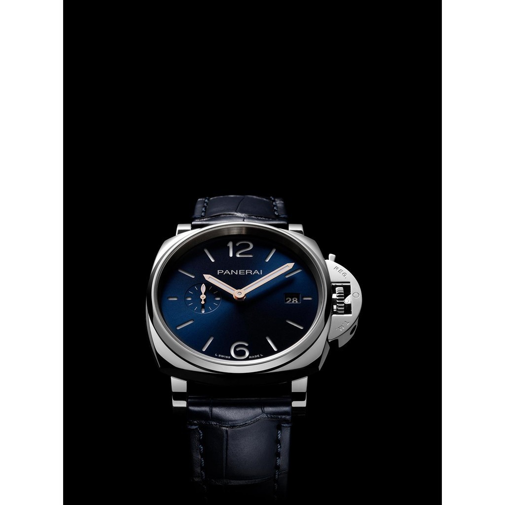 Panerai Panerai Panerai อย ่ างเป ็ นทางการ Flagship Lumino Dull Series 1274 Blue Dial นาฬิกาจักรกลชาย