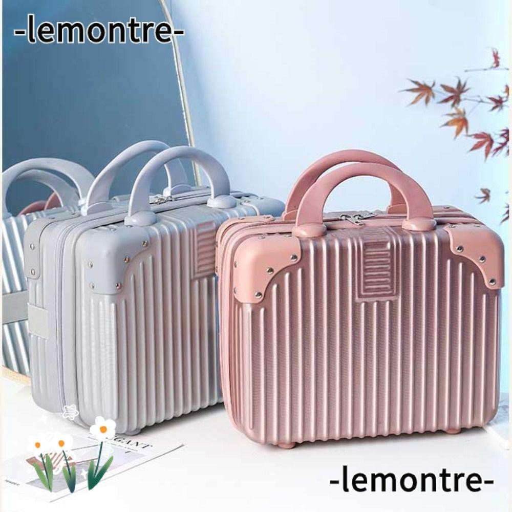 Lemontre กระเป๋าเดินทาง กระเป๋าเครื่องสําอาง ขนาดเล็ก 14 นิ้ว สําหรับผู้หญิง