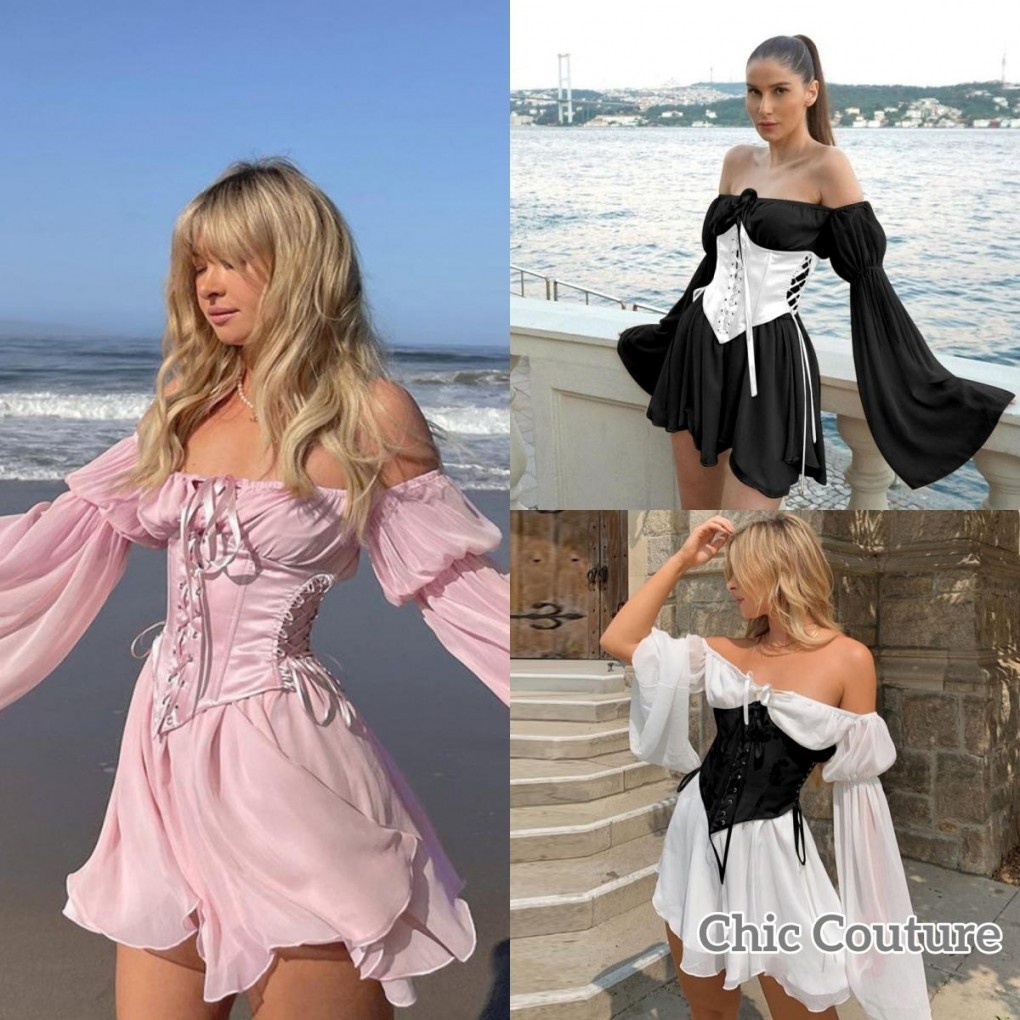 Wlmz-ผู้หญิงเอวเทรนเนอร์รัดตัวสีทึบ Lacing Strappy Cincher Shaper พร้อมหน้าอกสนับสนุนสําหรับสาว 3 สี