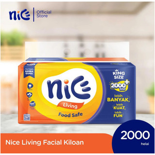 Tissue Nice Living 2000+ Helai King Size Facial Tisue Tisu Wajah Serba Guna Food safe