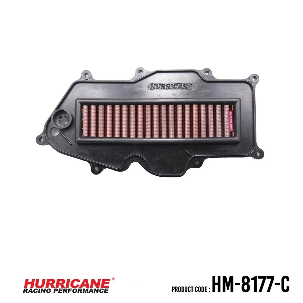 กรองอากาศสแตนเลส HURRICANE HM-8177 สำหรับ Vespa GTS150 / GTS300 thumbnail 5