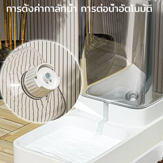 AimayaPet เครื่องให้อาหารสัตว์เลี้ยง เครื่องให้น้ำและอาหารสัตว์เลี้ยงอัตโนมัติ ที่ให้อาหารอัตโนมัติ