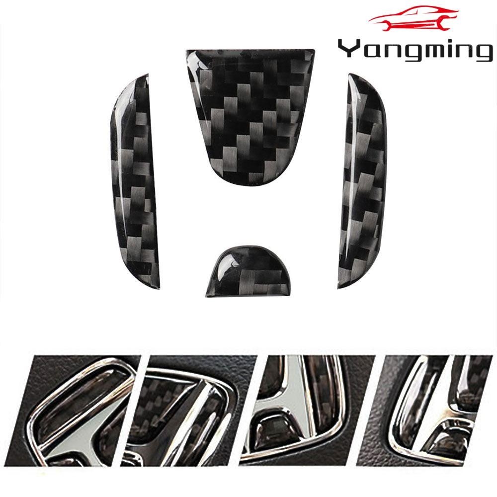 【สต็อกพร้อม】_YANGming สติกเกอร์ติดพวงมาลัยรถยนต์ มีกาวในตัว