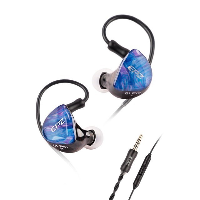 Epz Q1 Pro Yunshuilan หูฟังอินเอียร์ แบบมีสาย HIFI เสียงเบส IEM 0.78 2 Pin ถอดออกได้