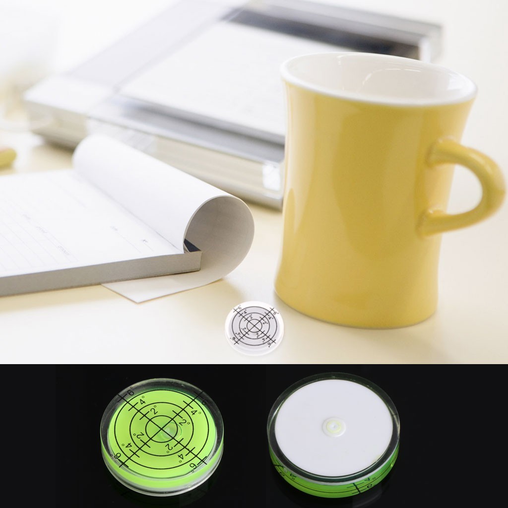 Bulls-eye Bubble Degree Marked Surface Spirit Level For Camera Circular