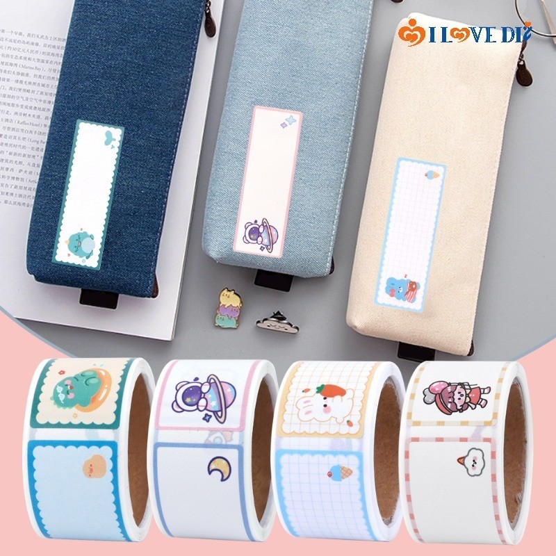 สติกเกอร์ป้ายชื่อ กันน้ํา มีกาวในตัว DIY สําหรับติดตกแต่งขวดนมเด็ก 60 ชิ้น ต่อม้วน