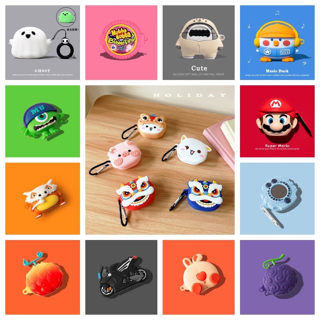 กรณีน่ารักอะนิเมะของ Redmi Buds 4 Lite อาหารการ์ตูนเกาหลีช็อคโกแลตหมีซิลิโคนป้องกัน หูฟัง มักกะโรนี 4Lite ปก