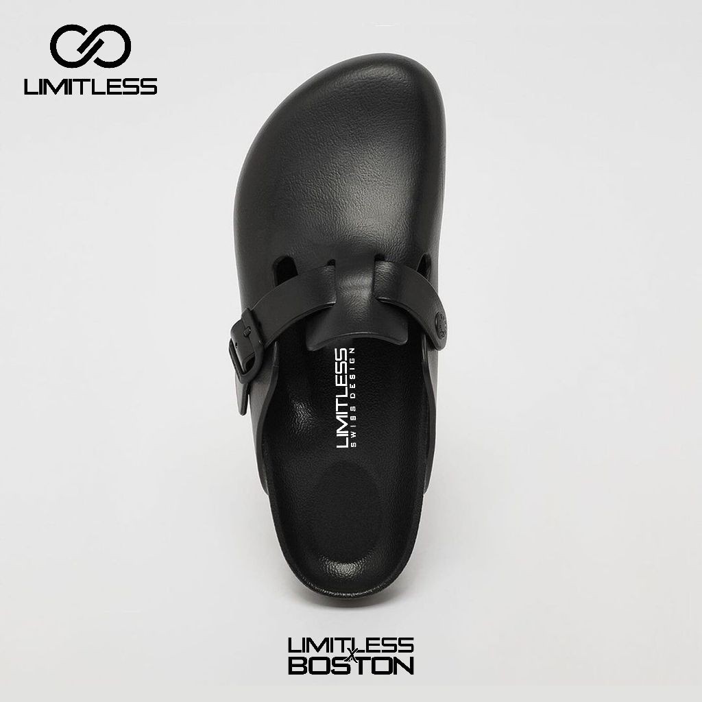 ABITUSSHOP LIMITLESS Boston Mens Slip On Sandals ผู้ชายอินเทรนด์ Slop รองเท้าแตะ Casual Slip On Size 36 - 44